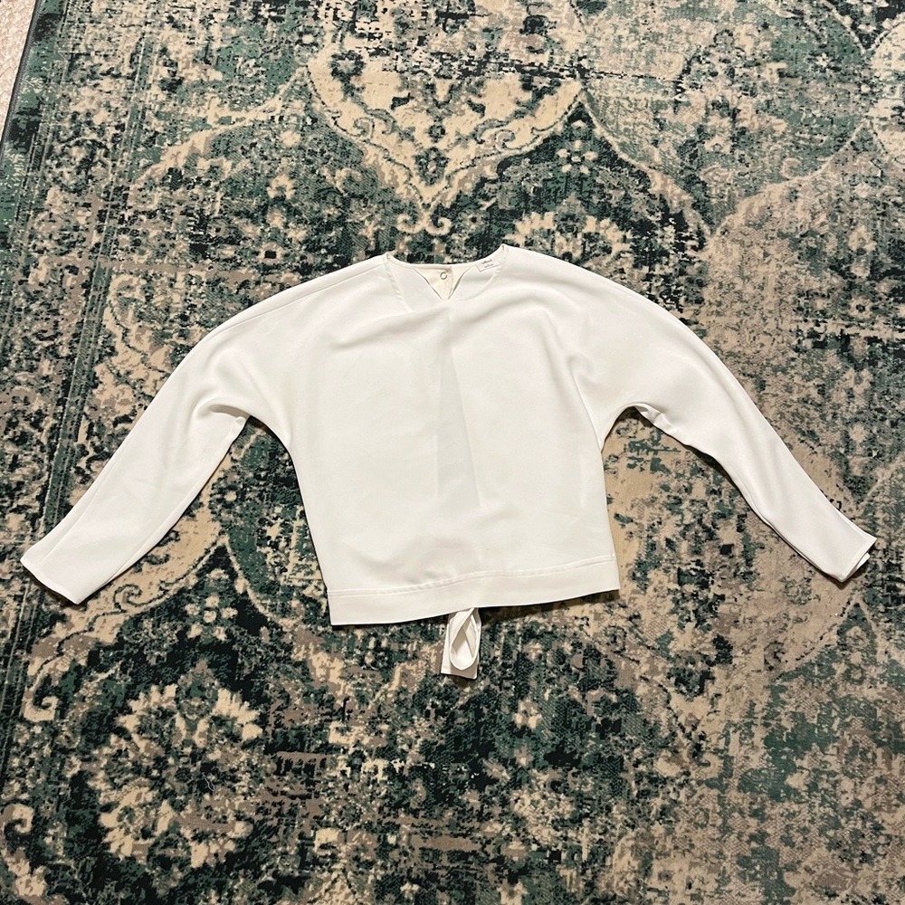 Aritzia wilfred white blouse.